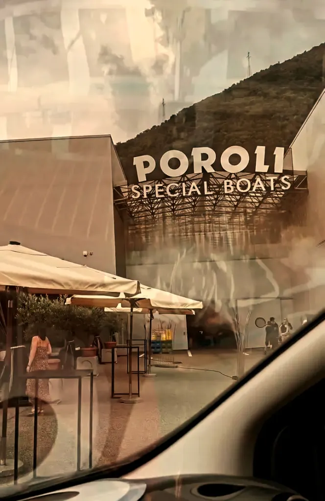 Ankunft bei Poroli Special Boats in Magadino